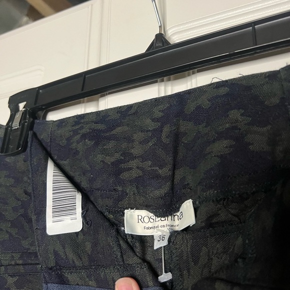 Roseanna Equestrian Inspired Made in France Camo Trousers with Leather Details - Picture 13 of 15